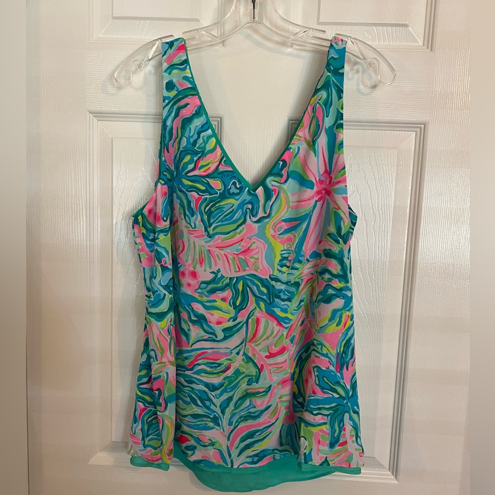Lilly Pulitzer Florin Reversible Tank Top sz L